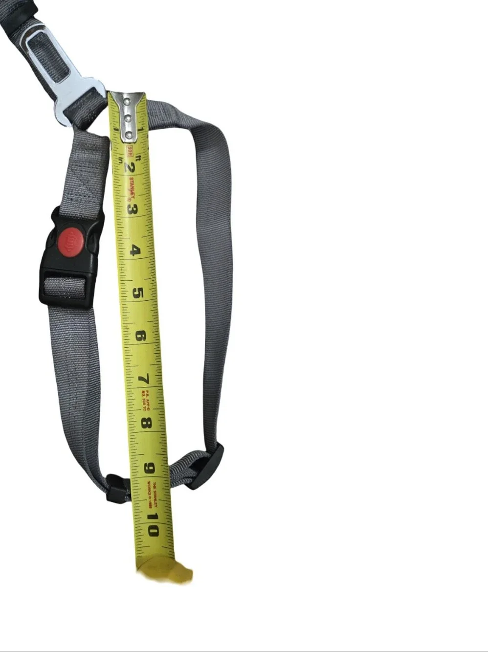 Grey Adjustable Dog Car Seat Belt Harness Anti Shock Adjustable Dog Safety SizeL